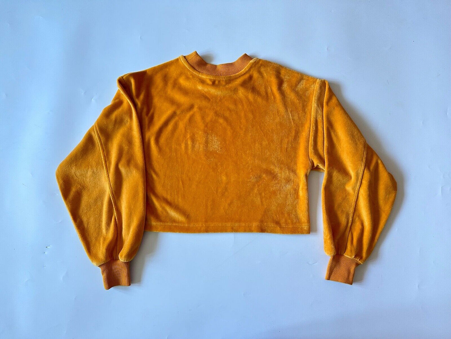 Candy Couture Orange Jumper Age 11 Years Old Velvet Type