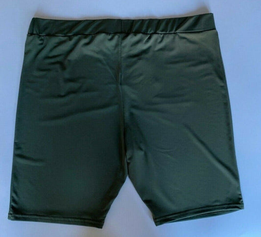 New Look Khaki Green Cycling Shorts Size 8 UK