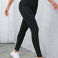 Black Criss Cross Tummy Control High Waist Leggings