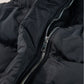 Black Windproof Longline Full Zipper Puffer Gilet with Pockets