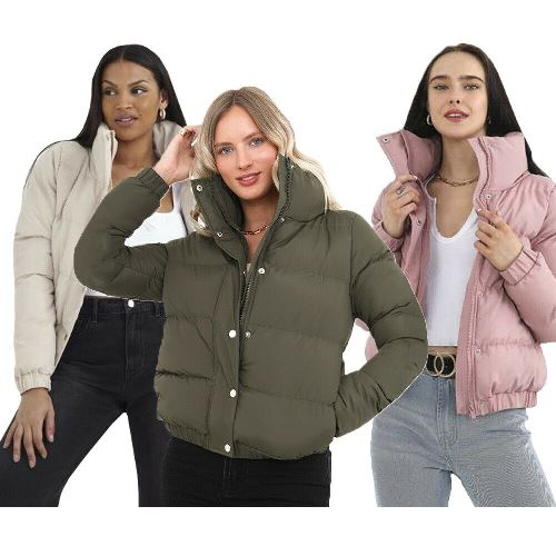 Ladies Brave Soul Slaypeach Puffer Jacket