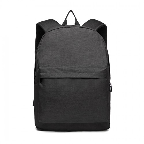 E1930 - Kono Durable Polyester Everyday Backpack With Sleek Design - Black