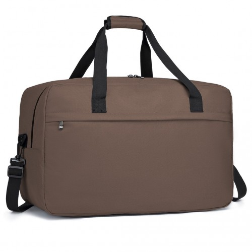 E1960L - Kono Lightweight Multi Purpose Unisex Sports Travel Duffel Bag - Brown