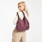 EB2040L - Kono Canvas Shoulder Tote Bag - Claret