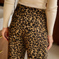 Leopard Animal Print Wide Leg Pants