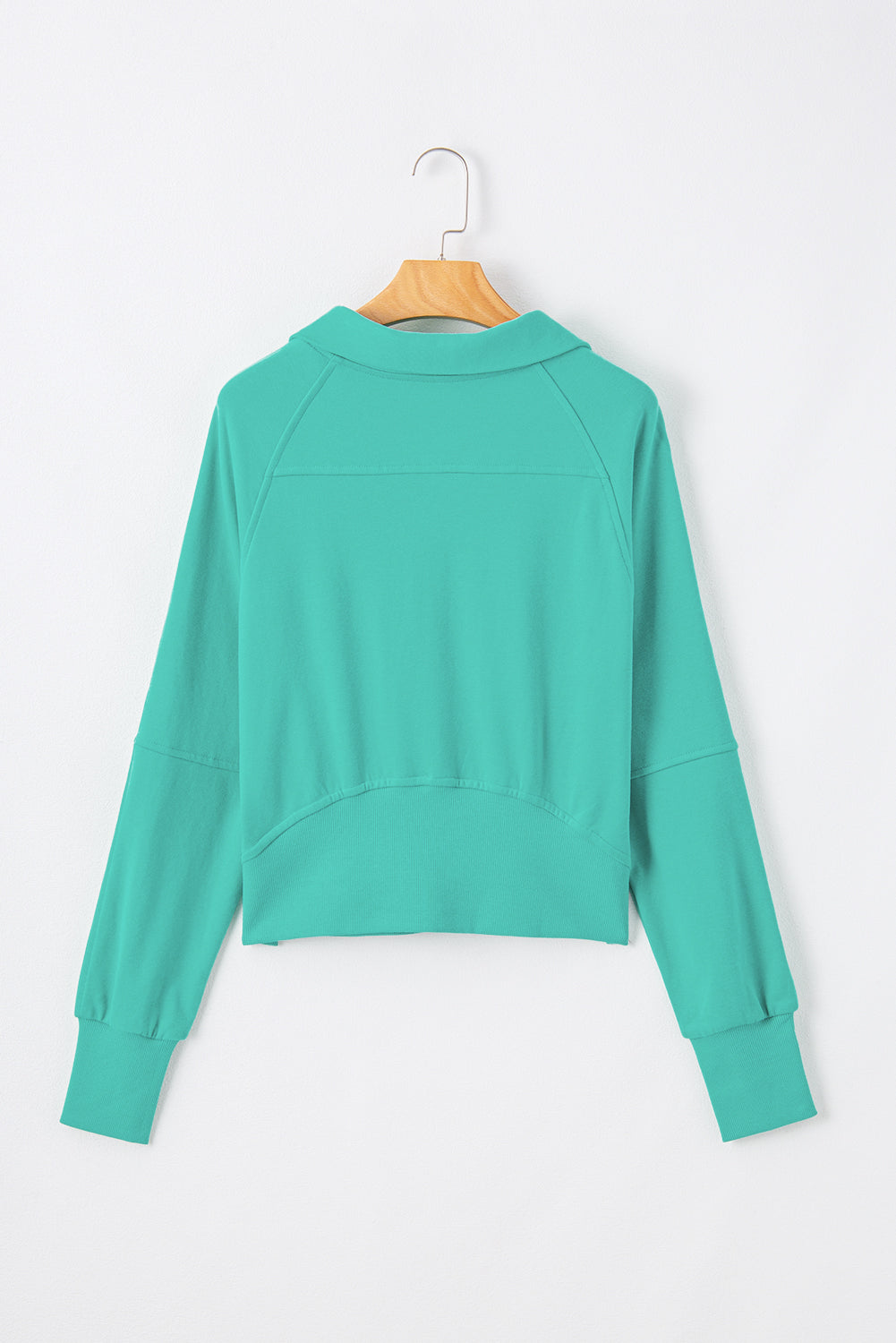 Valerian Quarter Zip Stand Neck Kangaroo Pocket Sweatshirt