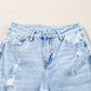 Beau Blue Light Wash Distressed Flare Jeans