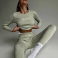 2 Piece Ribbed Cotton Loungewear