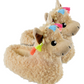 Childrens / Kids Plush 3D Llama Head Slippers