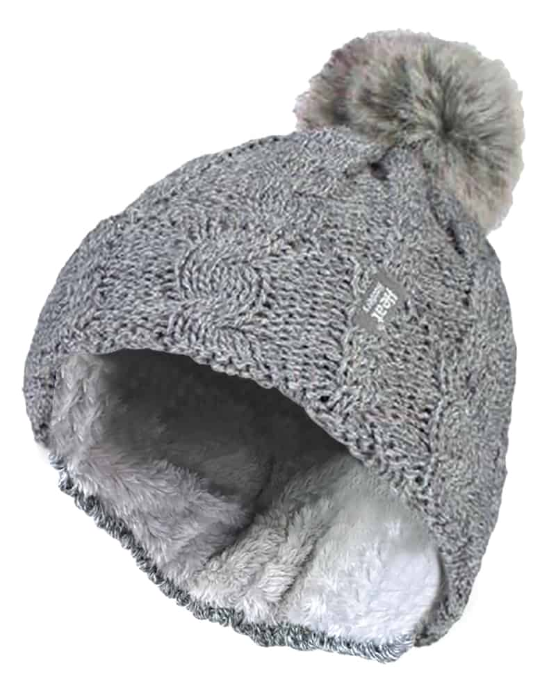 Ladies Fleece Lined Thermal Hat with Pom Pom