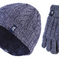 Ladies Hat & Gloves Set for Winter