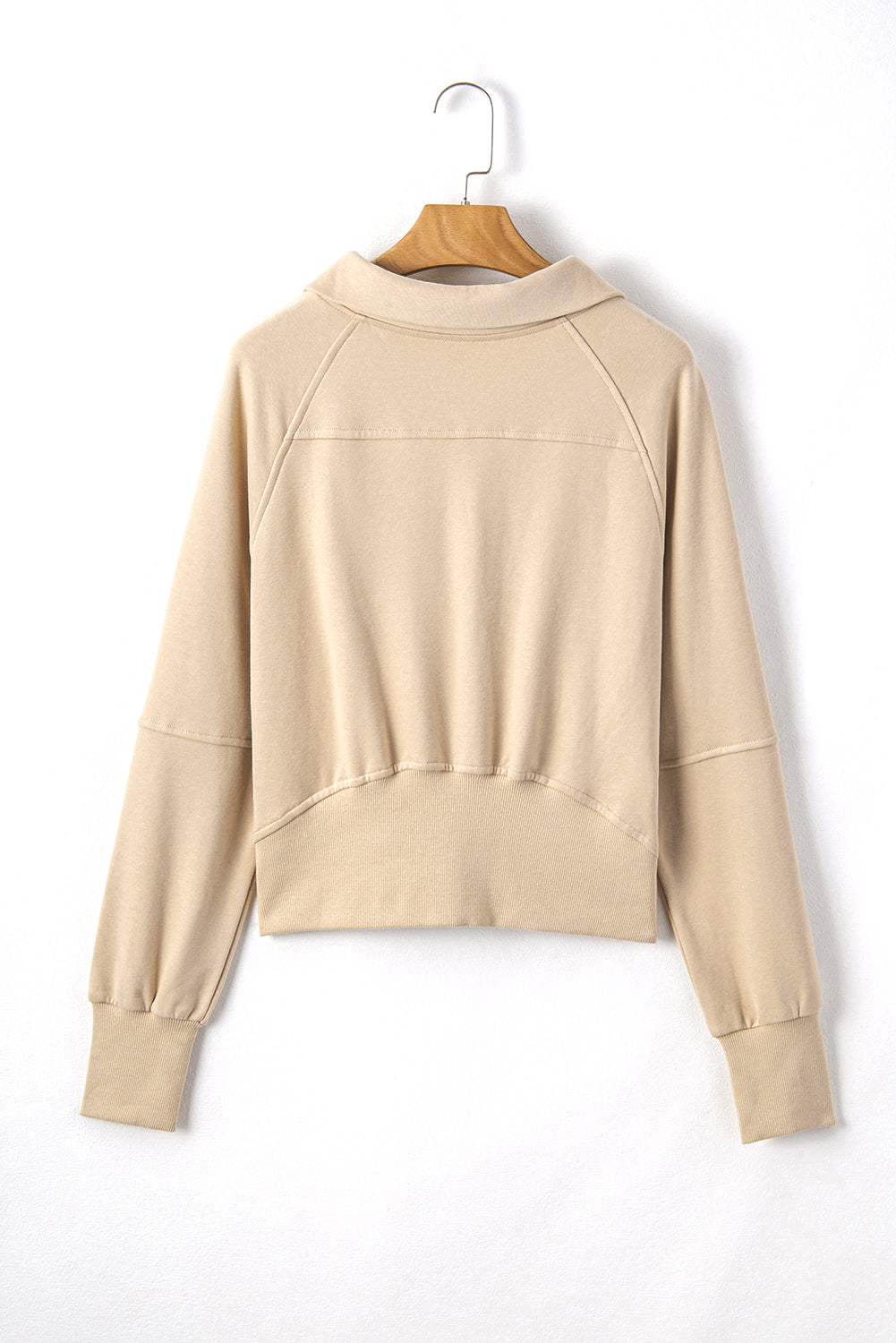 Valerian Quarter Zip Stand Neck Kangaroo Pocket Sweatshirt