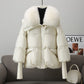 Women's Padded Short Coat Faux Fur Collar