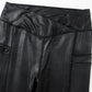 Black V Crossover High Waist Pocketed Leggings