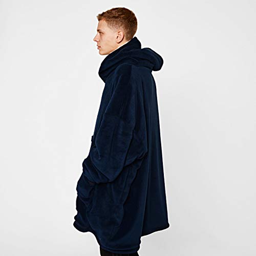 Oversized Hooded Blanket with Ultra Soft Sherpa Lining