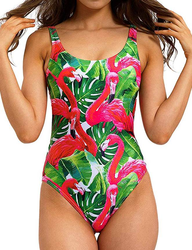 Women Backless One Piece Swimwear