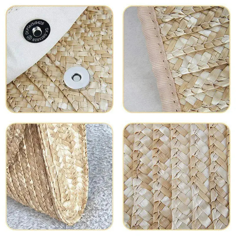 Beach Woven Clutch Bag