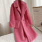 Fleece Coat With Pockets Faux Fur Coat Winter Warm