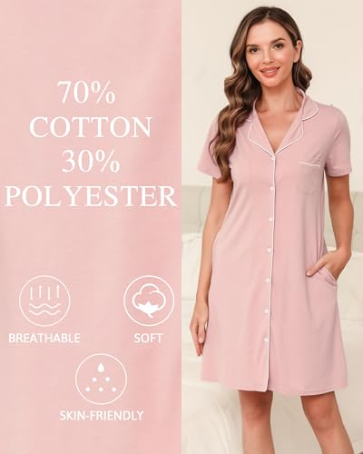 Soft Nighties Button Down Nightdress