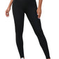 Black Criss Cross Tummy Control High Waist Leggings