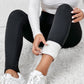 Black Fleece Lining Winter High Waist Leggings