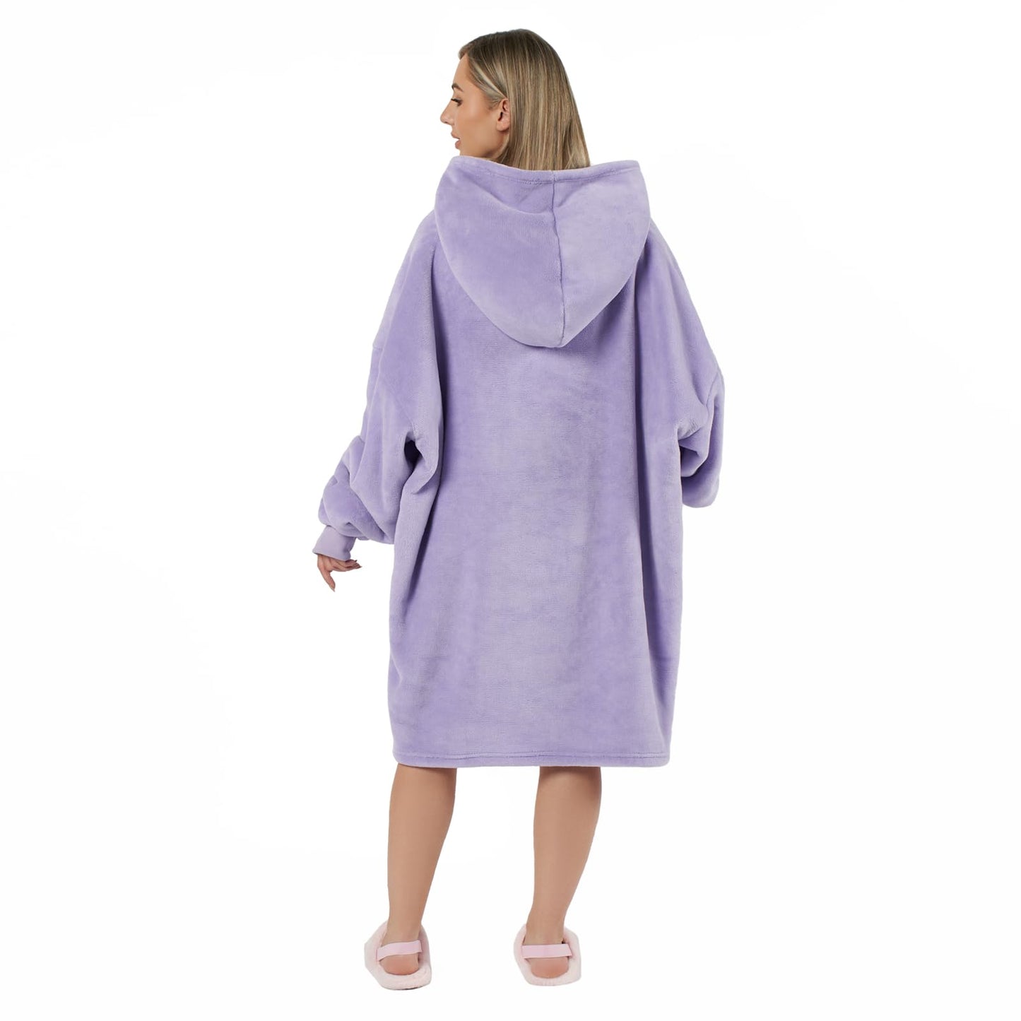 Oversized Hooded Blanket with Ultra Soft Sherpa Lining