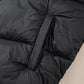 Black Sleek Quilted Puffer Hooded Gilet