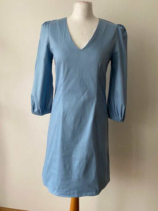 V-Neck Tunic Solid Colour Tunic Dress Size M 10 colours available: Grey or Blue