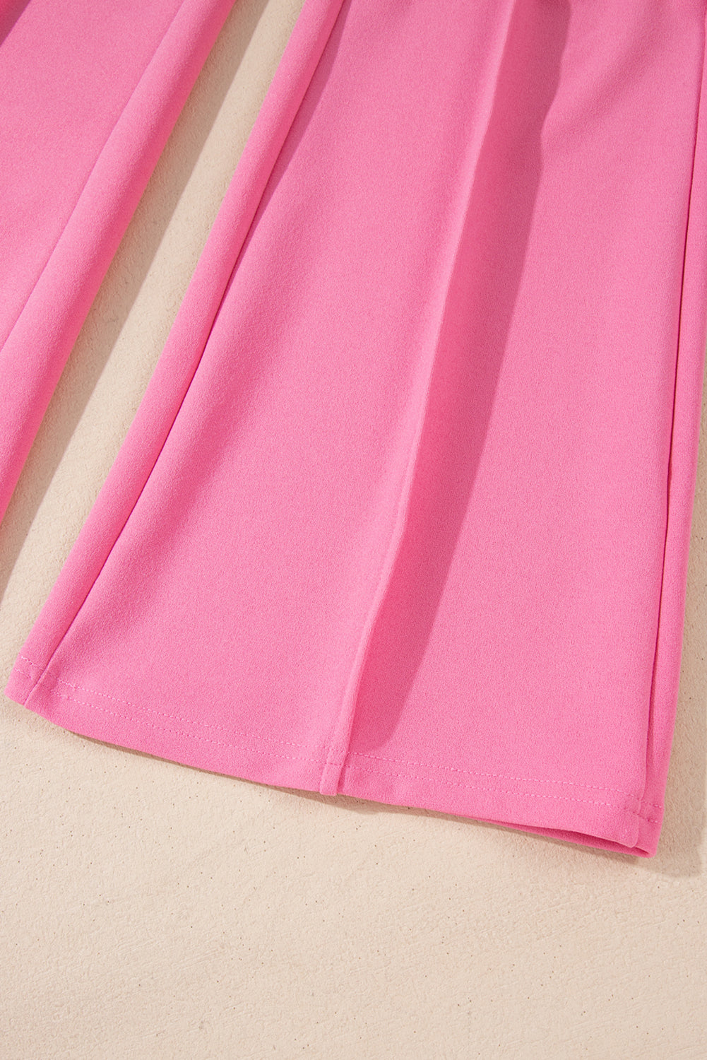 Sachet Pink High Waist Central Seam Flared Trousers