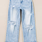 Beau Blue Light Wash Distressed Flare Jeans