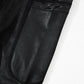 Black V Crossover High Waist Pocketed Leggings