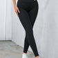 Black Criss Cross Tummy Control High Waist Leggings