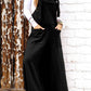 Black Knotted Straps Patch Pocket Wide Leg Jumpsuit