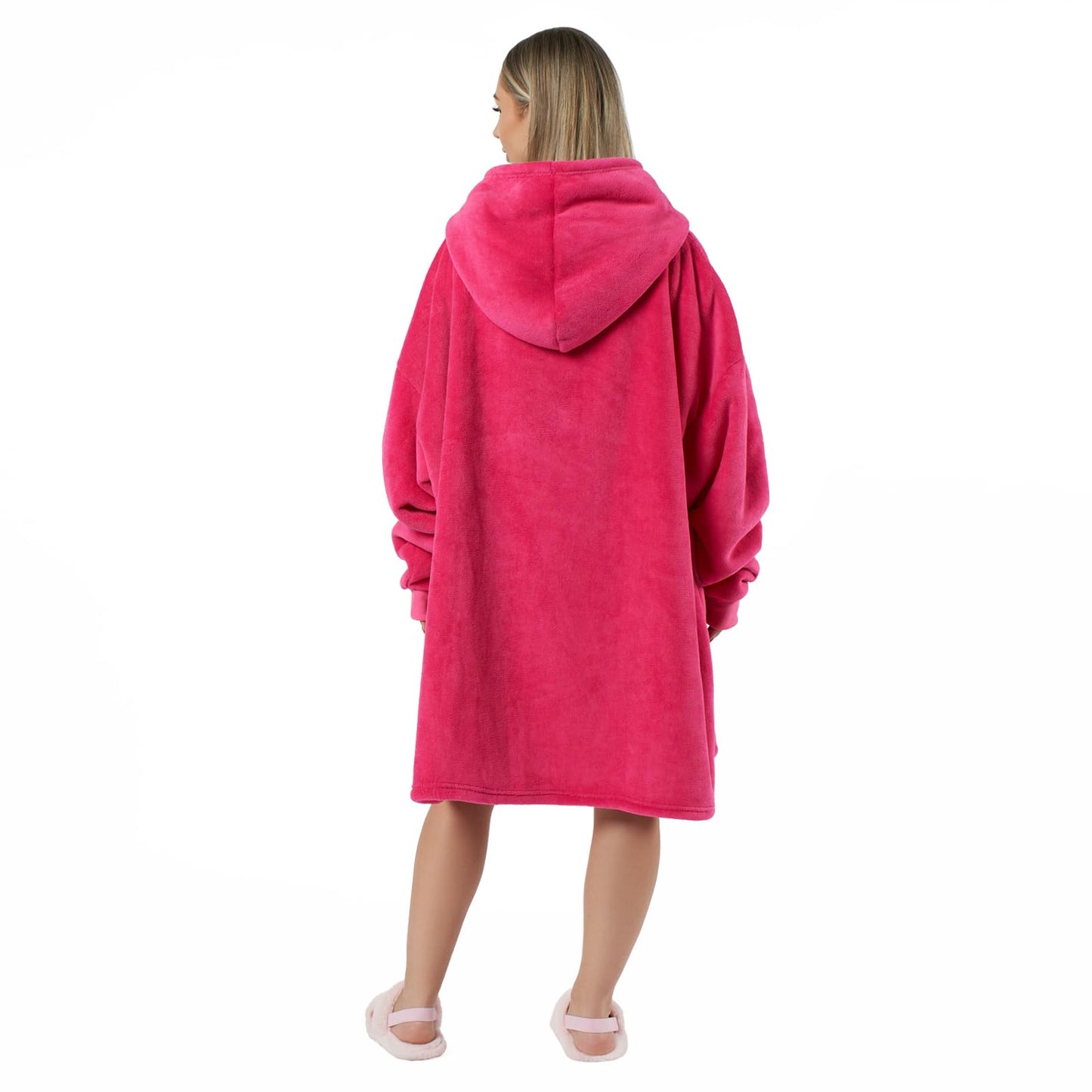 Oversized Hooded Blanket with Ultra Soft Sherpa Lining