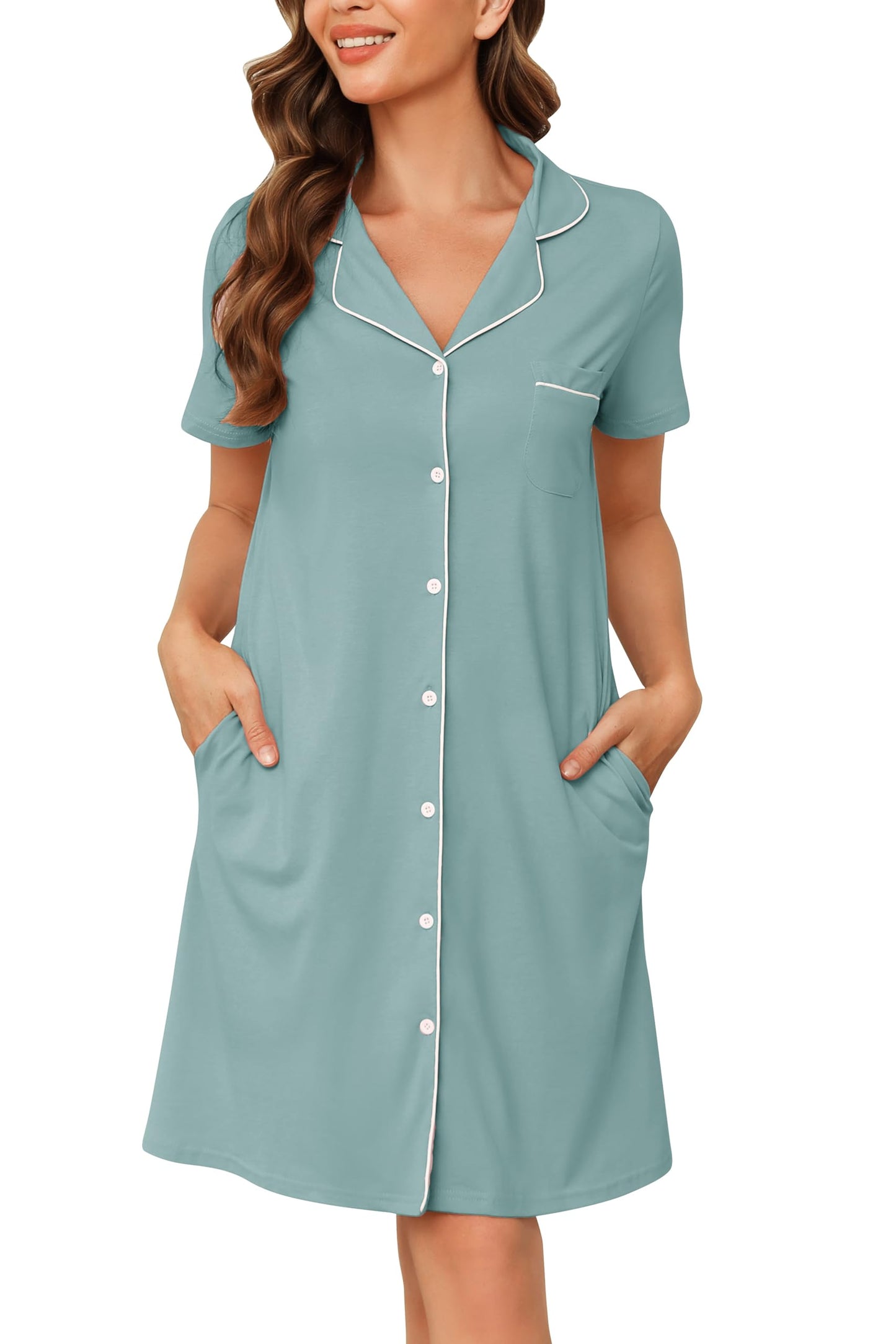 Soft Nighties Button Down Nightdress