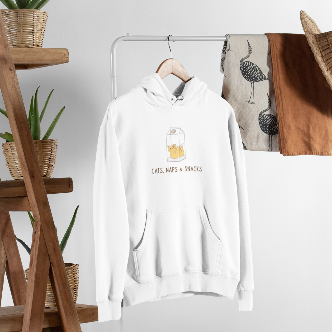 Cats, Naps & Snacks - Organic Cotton Hoodie