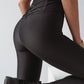 Black Criss Cross Tummy Control High Waist Leggings