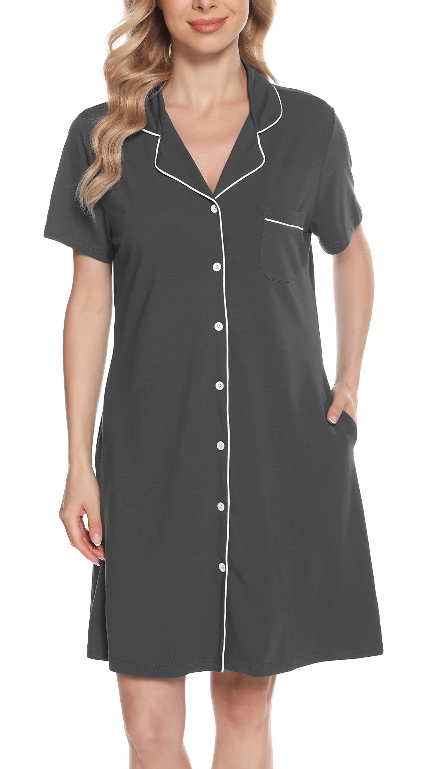 Soft Nighties Button Down Nightdress