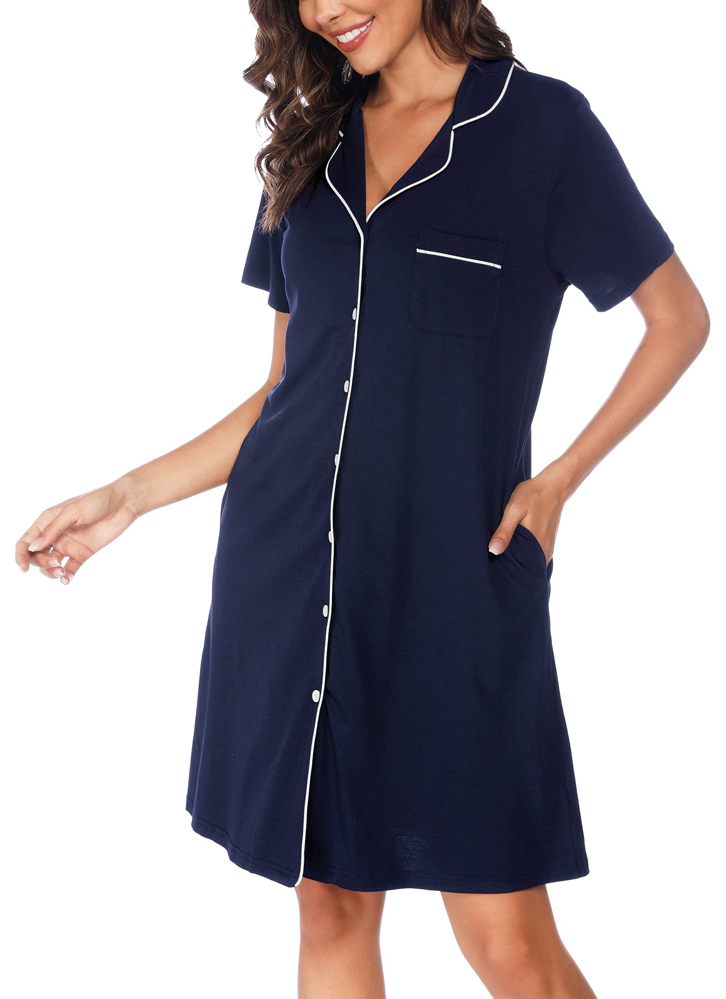 Soft Nighties Button Down Nightdress