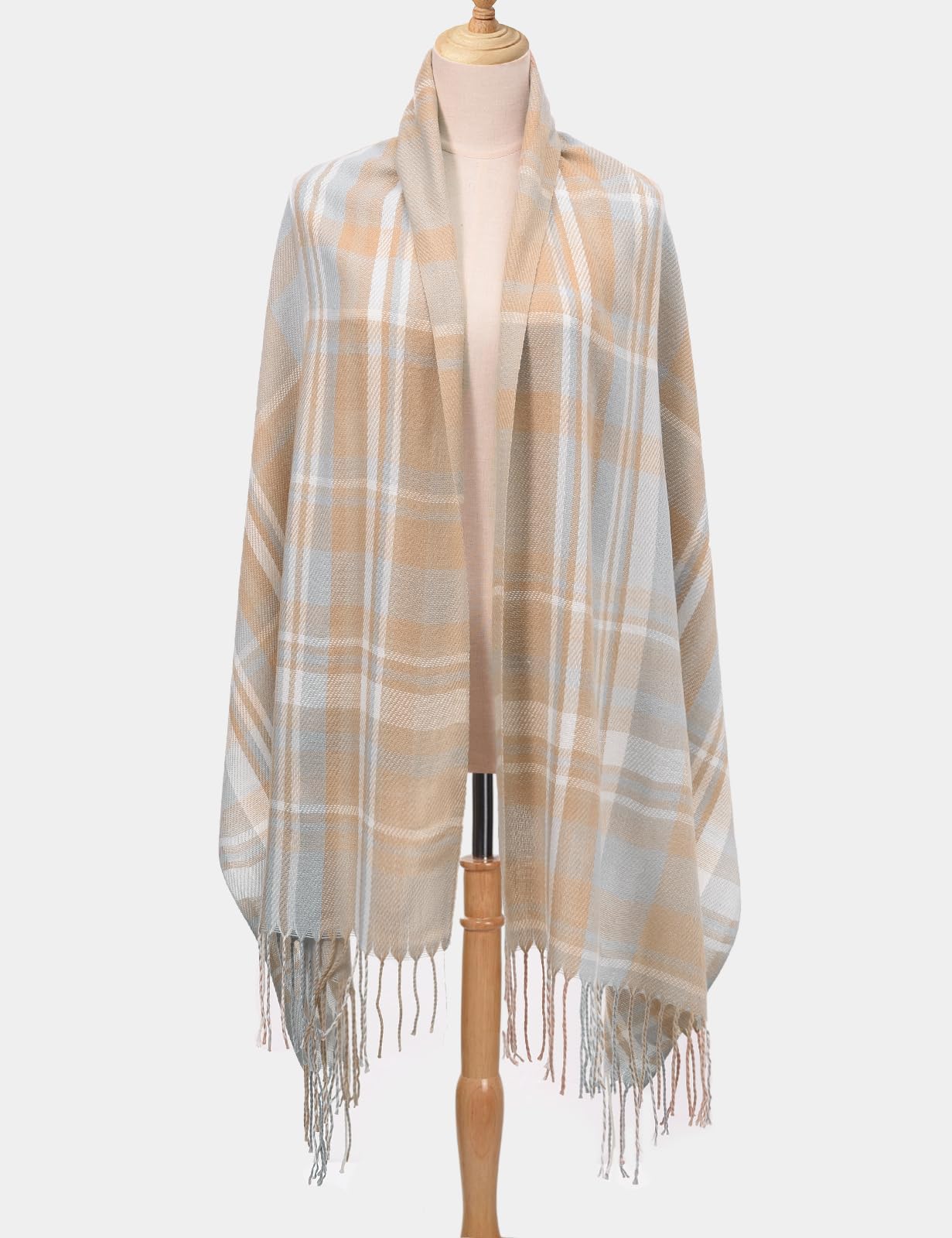 Long Soft Warm Tartan Checked Scaf