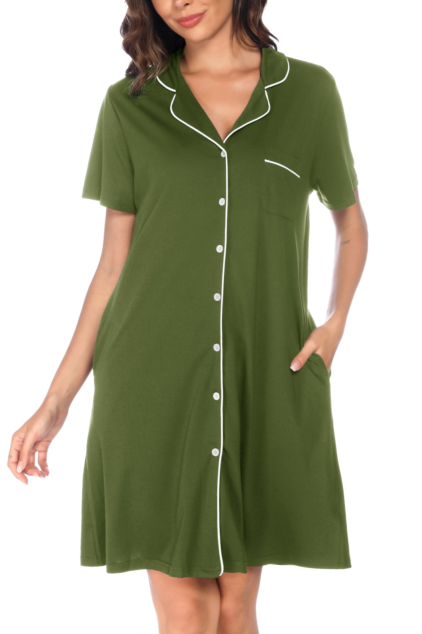 Soft Nighties Button Down Nightdress