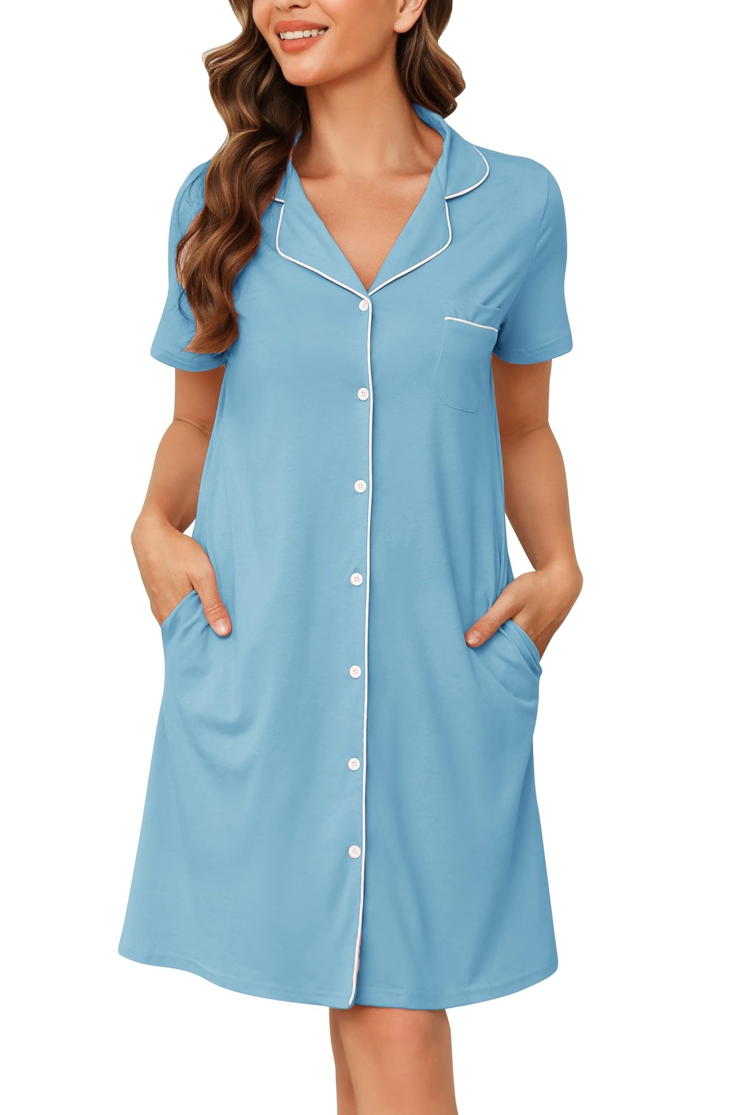 Soft Nighties Button Down Nightdress