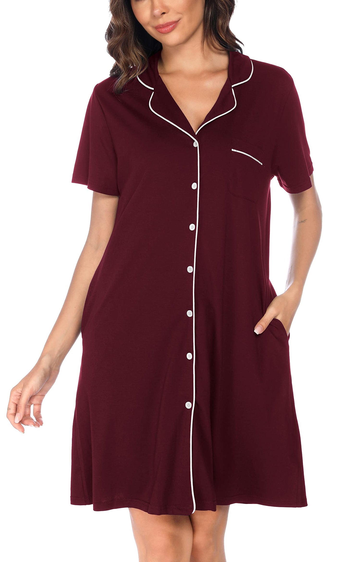 Soft Nighties Button Down Nightdress