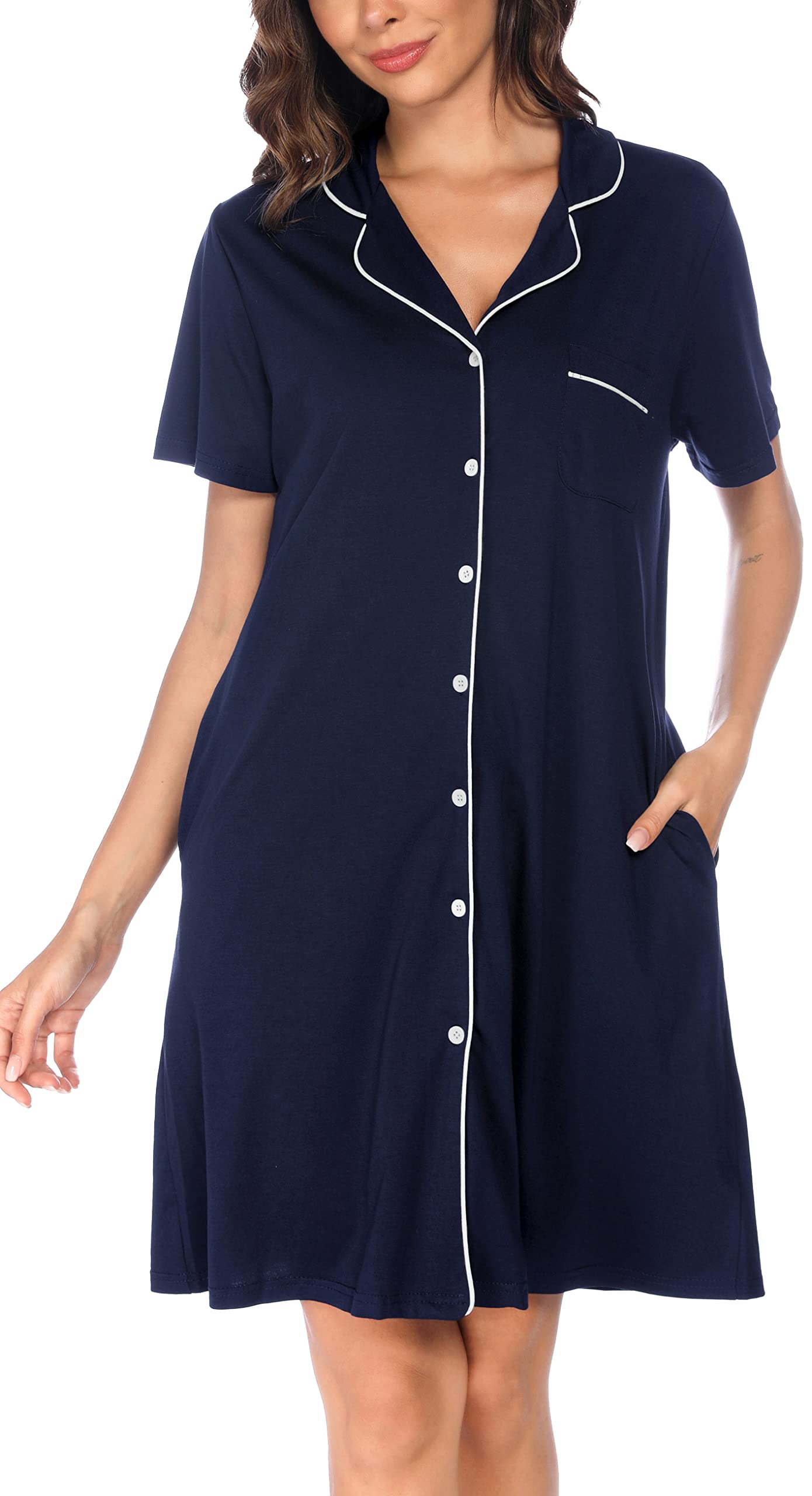 Soft Nighties Button Down Nightdress