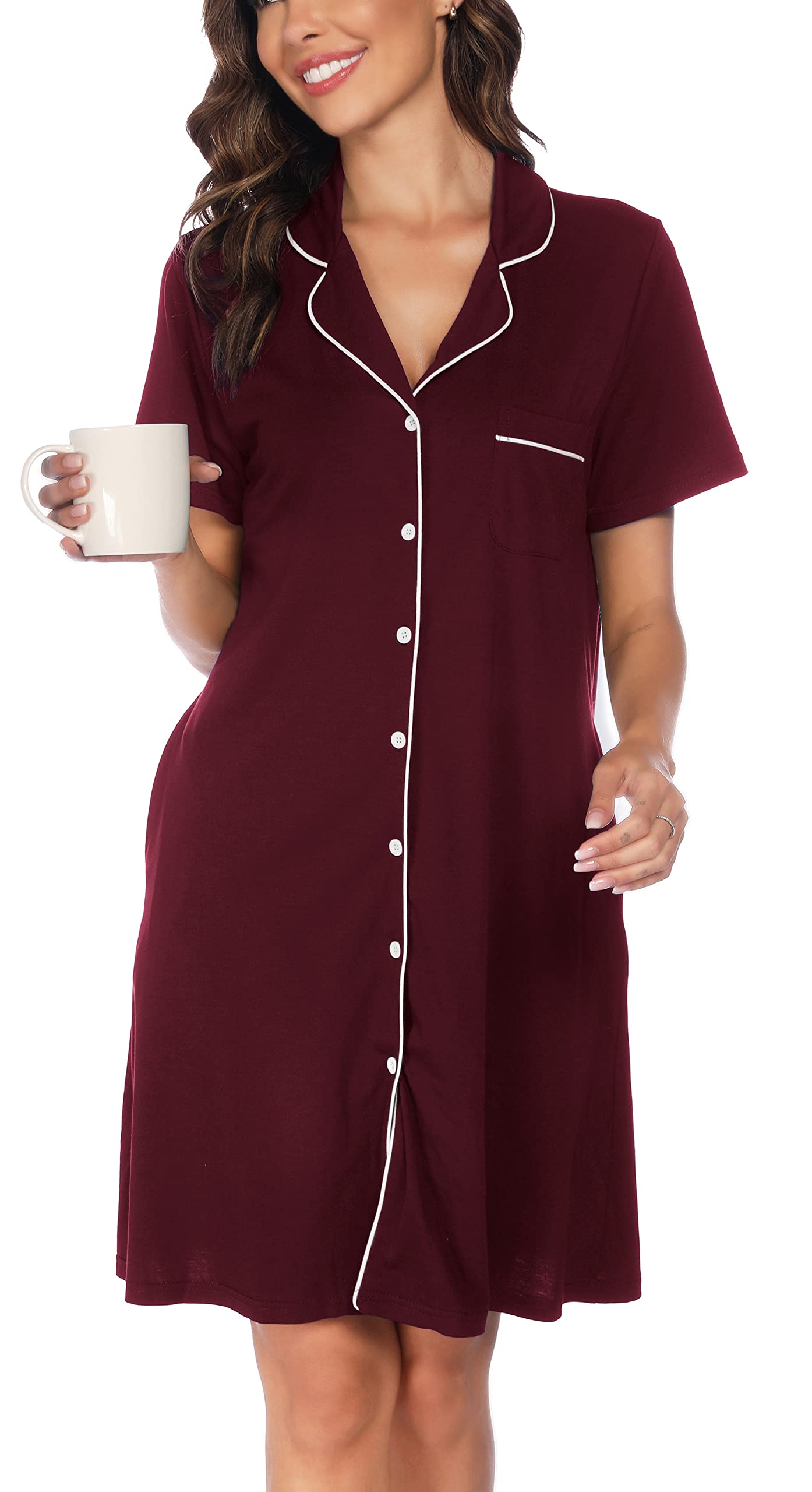 Soft Nighties Button Down Nightdress