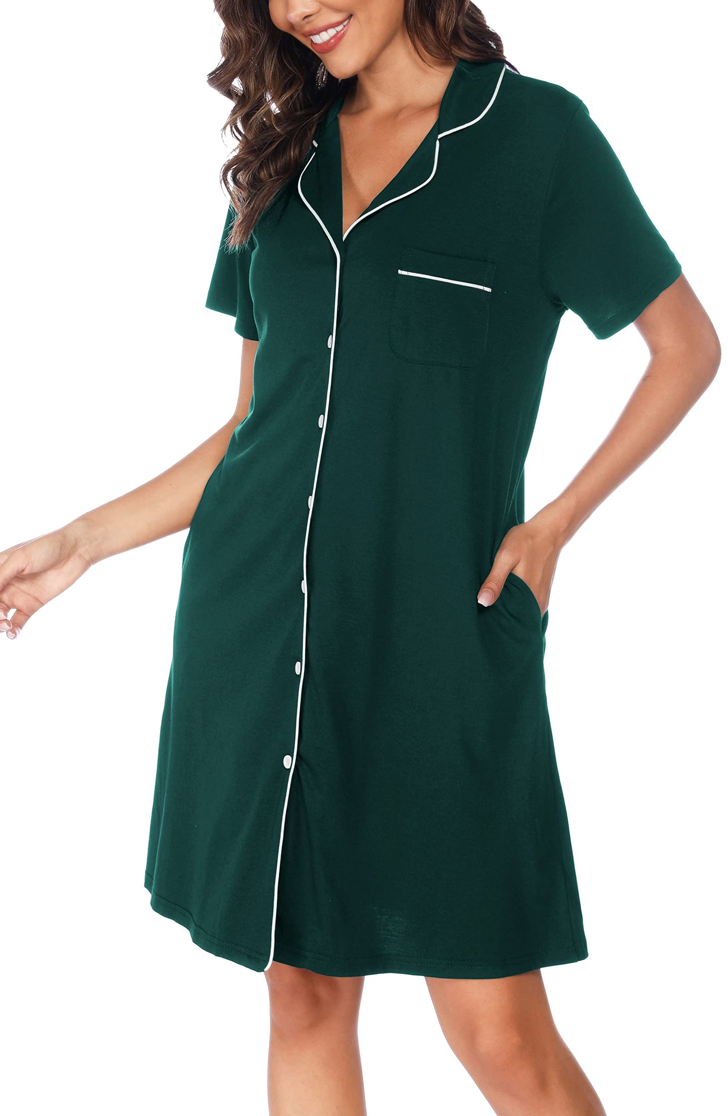 Soft Nighties Button Down Nightdress