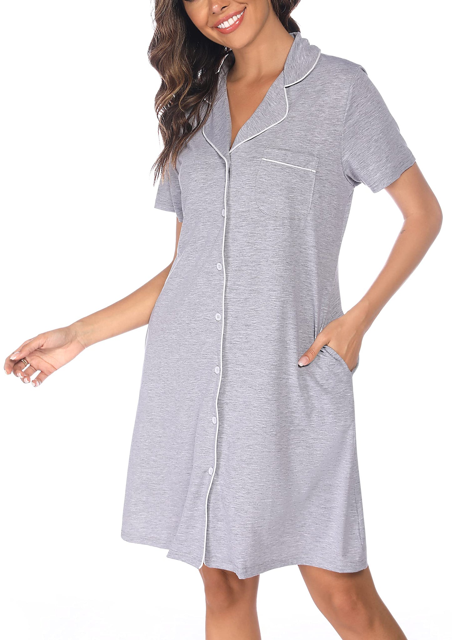 Soft Nighties Button Down Nightdress