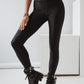 Black Criss Cross Tummy Control High Waist Leggings