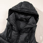 Black Sleek Quilted Puffer Hooded Gilet