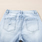 Beau Blue Light Wash Distressed Flare Jeans